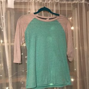 Mint and tan under armour shirt